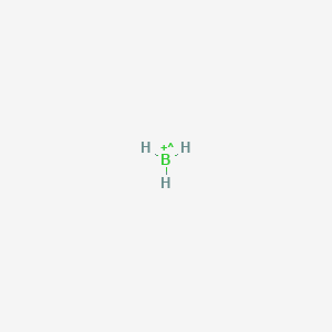 molecular formula BH3+ B1231596 硼酰基 