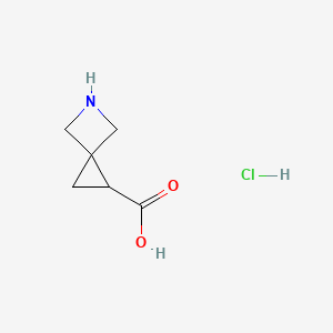 molecular formula C6H10ClNO2 B12315982 5-Azaspiro[2.3]hexane-1-carboxylic acid hydrochloride 