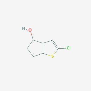 2-chloro-4H,5H,6H-cyclopenta[b]thiophen-4-ol