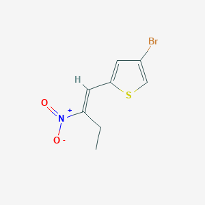 molecular formula C8H8BrNO2S B12315997 4-Bromo-2-(2-nitrobut-1-en-1-yl)thiophene 