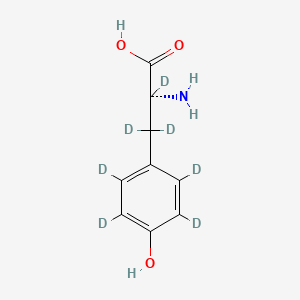 molecular formula C9H11NO3 B12316010 D-4-Hydroxyphenyl-D4-alanine-2,3,3-D3 