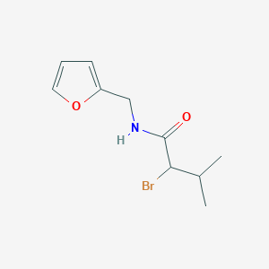 2-bromo-N-(furan-2-ylmethyl)-3-methylbutanamide