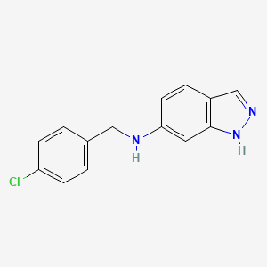 N-[(4-chlorophenyl)methyl]-1H-indazol-6-amine