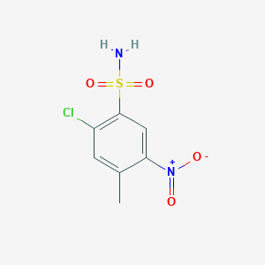 2-Chloro-4-methyl-5-nitrobenzene-1-sulfonamide