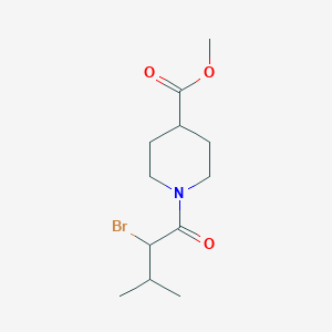 Methyl 1-(2-bromo-3-methylbutanoyl)piperidine-4-carboxylate