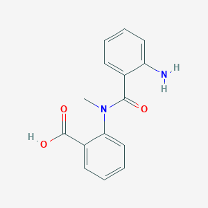 molecular formula C15H14N2O3 B12316097 2-(N-methyl2-aminobenzamido)benzoic acid 