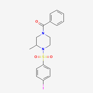 [4-(4-Iodophenyl)sulfonyl-3-methylpiperazin-1-yl]-phenylmethanone