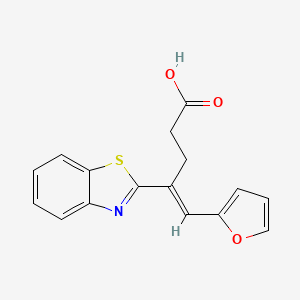 (4E)-4-(1,3-Benzothiazol-2-YL)-5-(2-furyl)pent-4-enoic acid