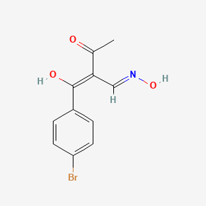 1-(4-Bromophenyl)-2-[(hydroxyamino)methylene]butane-1,3-dione