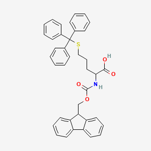 molecular formula C39H35NO4S B12316174 2-(9H-fluoren-9-ylmethoxycarbonylamino)-5-tritylsulfanylpentanoic acid 