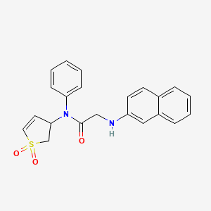 N-(1,1-Dioxo-2,3-dihydro-1lambda6-thiophen-3-yl)-2-[(naphthalen-2-yl)amino]-N-phenylacetamide