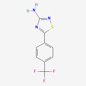 5-[4-(Trifluoromethyl)phenyl]-1,2,4-thiadiazol-3-amine