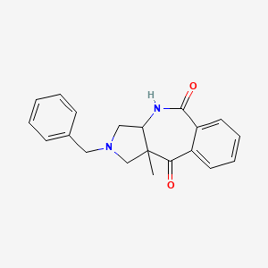 molecular formula C20H20N2O2 B12316196 2-Benzyl-10a-methyl-1,2,3,3a,4,10a-hexahydrobenzo[e]pyrrolo[3,4-b]azepine-5,10-dione 