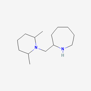 molecular formula C14H28N2 B12316208 2-(((2R,6S)-2,6-dimethylpiperidin-1-yl)methyl)azepane 