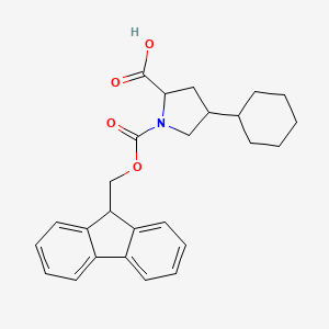 4-Cyclohexyl-1-{[(9H-fluoren-9-YL)methoxy]carbonyl}pyrrolidine-2-carboxylic acid