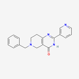 6-Benzyl-2-pyridin-3-yl-5,6,7,8-tetrahydro-pyrido[4,3-d]pyrimidin-4-ol