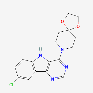 8-(8-chloro-5H-pyrimido[5,4-b]indol-4-yl)-1,4-dioxa-8-azaspiro[4.5]decane