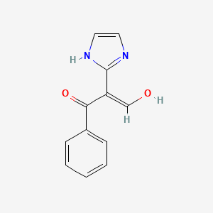 (2E)-3-hydroxy-2-(1H-imidazol-2-yl)-1-phenylprop-2-en-1-one