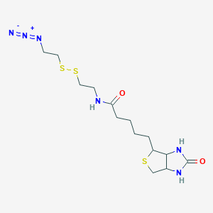 molecular formula C14H24N6O2S3 B12316328 Biotin-SS-azide 