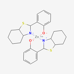 molecular formula C26H30N2O2S2Zn-2 B12316330 Zinc, bis[2-(2-benzothiazolyl-kN3)phenolato-kO]-, (T-4)- 