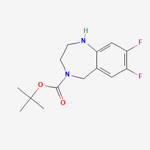 tert-butyl 7,8-difluoro-2,3,4,5-tetrahydro-1H-1,4-benzodiazepine-4-carboxylate