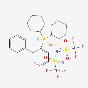 (2-Dicyclohexylphosphinobiphenyl)gold(I) bis(trifluoromethanesulfonyl)imide