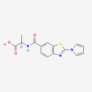 (S)-2-(2-(1H-Pyrrol-1-yl)benzo[d]thiazole-6-carboxamido)propanoic acid