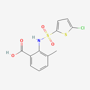 2-(5-Chlorothiophene-2-sulfonamido)-3-methylbenzoic acid