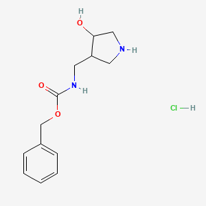 Cis-benzyl ((4-hydroxypyrrolidin-3-yl)methyl)carbamate hydrochloride