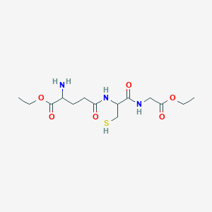 Ethyl 2-amino-5-[[1-[(2-ethoxy-2-oxoethyl)amino]-1-oxo-3-sulfanylpropan-2-yl]amino]-5-oxopentanoate