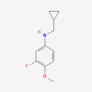 N-(cyclopropylmethyl)-3-fluoro-4-methoxyaniline