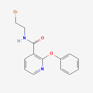 molecular formula C14H13BrN2O2 B12316495 N-(2-bromoethyl)-2-phenoxypyridine-3-carboxamide 