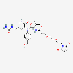 molecular formula C29H42N6O9 B12316497 Mal-PEG2-Val-Cit-PAB-OH 