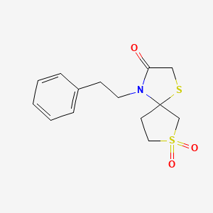 4-(2-Phenylethyl)-1,7lambda6-dithia-4-azaspiro[4.4]nonane-3,7,7-trione