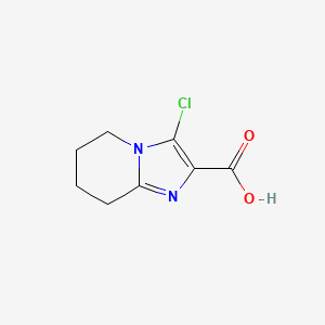 3-Chloro-5H,6H,7H,8H-imidazo[1,2-a]pyridine-2-carboxylic acid