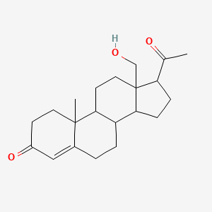 17-Acetyl-13-(hydroxymethyl)-10-methyl-1,2,6,7,8,9,11,12,14,15,16,17-dodecahydrocyclopenta[a]phenanthren-3-one