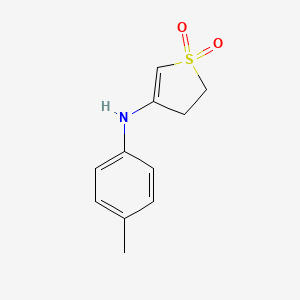 4-[(4-Methylphenyl)amino]-2,3-dihydro-1lambda6-thiophene-1,1-dione