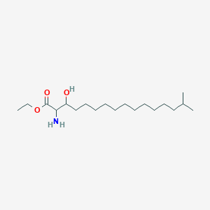 molecular formula C19H39NO3 B12316593 Ethyl 2-amino-3-hydroxy-15-methylhexadecanoate 