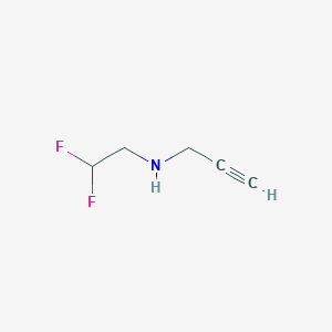 molecular formula C5H7F2N B12316594 (2,2-Difluoroethyl)(prop-2-yn-1-yl)amine 