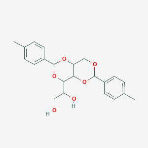 molecular formula C22H26O6 B12316647 D-Glucitol, bis-O-[(4-methylphenyl)methylene]- CAS No. 93379-37-4