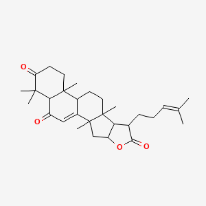 2,9,13,17,17-Pentamethyl-7-(4-methylpent-3-enyl)-5-oxapentacyclo[10.8.0.02,9.04,8.013,18]icos-1(20)-ene-6,16,19-trione