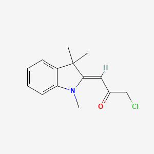 (3Z)-1-chloro-3-(1,3,3-trimethylindol-2-ylidene)propan-2-one