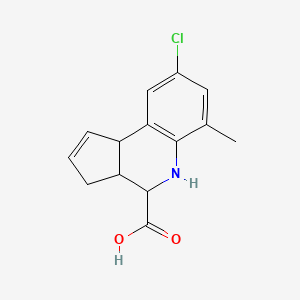 (3aR,4S,9bS)-8-chloro-6-methyl-3a,4,5,9b-tetrahydro-3H-cyclopenta[c]quinoline-4-carboxylic acid