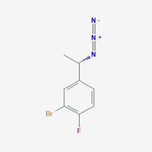 molecular formula C8H7BrFN3 B12316752 4-[(1S)-1-azidoethyl]-2-bromo-1-fluorobenzene 