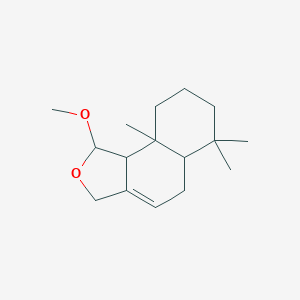 molecular formula C16H26O2 B12316784 1-Methoxy-6,6,9a-trimethyl-1,3,5,5a,7,8,9,9b-octahydrobenzo[e][2]benzofuran 