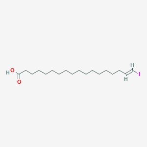 molecular formula C18H33IO2 B1231679 18-Iodo-17-octadecenoic acid CAS No. 87640-11-7