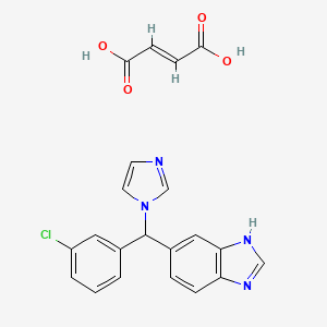 molecular formula C21H17ClN4O4 B1231680 Liazal 