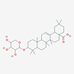 molecular formula C35H56O7 B12316805 2,2,6a,6b,9,9,12a-Heptamethyl-10-(3,4,5-trihydroxyoxan-2-yl)oxy-1,3,4,5,6,6a,7,8,8a,10,11,12,13,14b-tetradecahydropicene-4a-carboxylic acid 