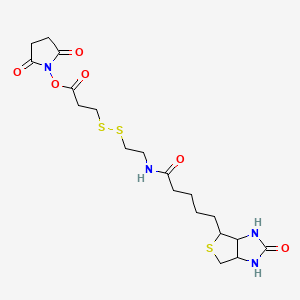 molecular formula C19H28N4O6S3 B12316827 NHS-SS-Biotin 