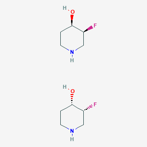 (3S,4R)-3-fluoropiperidin-4-ol;(3R,4S)-3-fluoropiperidin-4-ol